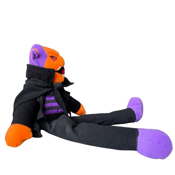 Vintage Dracula Plush Vampire Doll Halloween 22" Stuffed Toy Soft Eyes READ - Picture 13 of 16